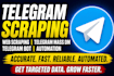 do telegram scraping, web scraping, telegram mass dm, telegram bot, automation