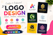design clean minimalist logo design for startup brand