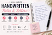 write neat handwritten notes, letters and assignments