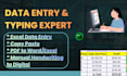 do professional data entry, typing, manual handwriting tasks