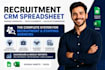 build recruitment agency CRM spreadsheet, candidate tracker commission dashboard