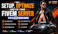 setup, optimize and fix your fivem server esx or qbcore