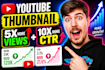 design catchy youtube thumbnail