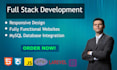 develop fully functioning web sites