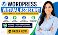 manage your wordpress website as virtual assistant