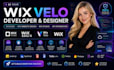 be your wix velo developer,wixcode,wix website design,wix studio,api integration