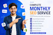 do complete monthly SEO service for keyword ranking on google