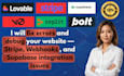 build, fix, or deploy lovable, bolt, replit, supabase, stripe integration code