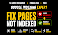 fix google search console pages not indexed and crawl errors