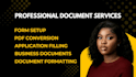 prepare business documents certificates and applications fast