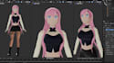 3d character rigging, mmd facial rigging, cc4 rigging for mmd, cc4, vrchat,blend