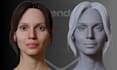 model 3d head statue, 3d face action figure, 3d headbust scan sculpt in stl, 3mf