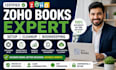 do zoho books setup, bookkeeping, reconciliation and cleanup
