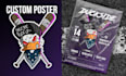 create unique illustrated event posters