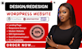 build wordpress blog website design redesign wordpress website development