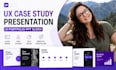 design UX case study presentation slides, UI portfolio PPT slides