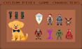 create 2d pixel art game background tileset rpg map sprite sheet animation asset