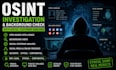do osint investigation and background check with digital footprint analysis