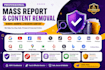 remove outdated, infringing, defaming, harassing, copyright, leaked content