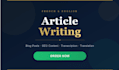 write french and english articles and blog posts