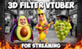 create custom 3d ar filter bunt peanut filter for snap camera lens studio