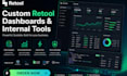 build retool dashboards and internal tools with API and database integration