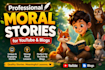 write professional moral stories for youtube and blog