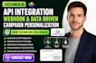 customerio api integration webhook data driven campaign personalization setup