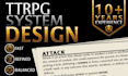 design or improve ttrpg systems and mechanics