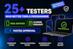 provide 12 tester google play testers android app testing beta testing
