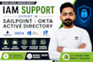 fix sailpoint, okta, active directory iam issues and user provisioning