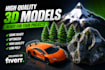 do 3d objects and thumbnails