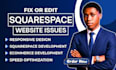 edit squarespace website development update squarespace website design issues