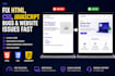 fix HTML, CSS, javascript bugs and website issues fast