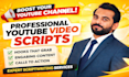do youtube video scriptwriting as best video script writer