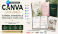 design custom canva journal, planner, workbook and printable templates