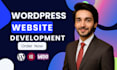 create high converting, premium, advanced and fully optimized wordpress website