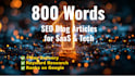 write SEO blog articles for saas and tech companies