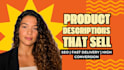 product descriptions that sell
