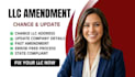 do llc amendment, change address and update your company details