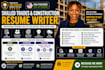 write construction skilled trades resume, manufacturing, engineering, bluecollar