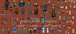 create 16 bit 32 bit pixel art sprite sheet animation icons items game assets