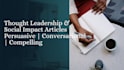 write compelling social commentary and cultural analysis