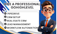 setup real estate crm pipedrive housejet leadsquared greenrope automation