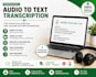 do convert audio to text manually with high accuracy