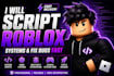 script roblox systems and fix bugs fast