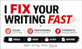 fix your writing fast