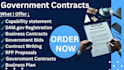 write winning government contract proposals, rfps and tender