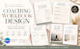 design editable canva coaching workbook, guidebook, wellness planner ebook