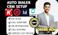 setup auto dialer crm twilio ringover kixie talkdesk dialpad aircall convoso